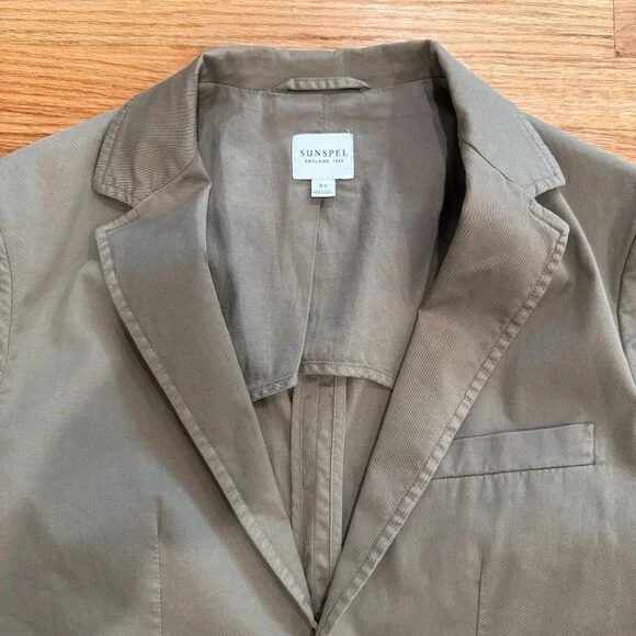 Sunspel Cotton Blend Unstructured Blazer